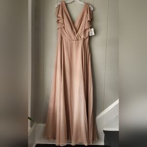 Elegant Blush Evening Gown